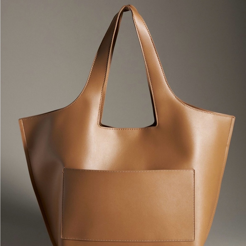 Anthropologie Tan Tote Bag